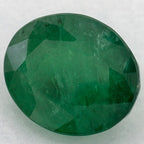 2.89 Carat Oval Natural Green Emerald