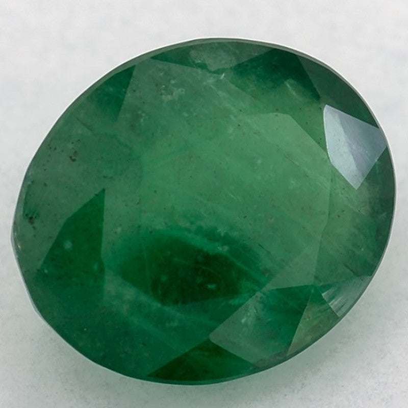 2.89 Carat Oval Natural Green Emerald