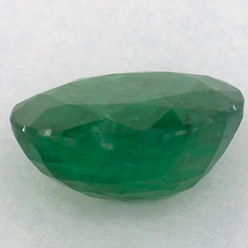 2.89 Carat Oval Natural Green Emerald