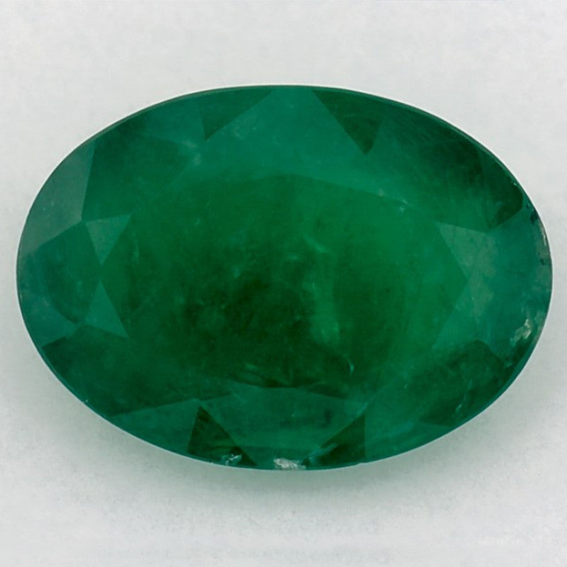 2.94 Carat Oval Natural Green Emerald