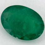 2.94 Carat Oval Natural Green Emerald
