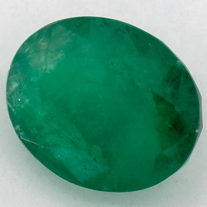 2.99 Carat Oval Natural Green Emerald