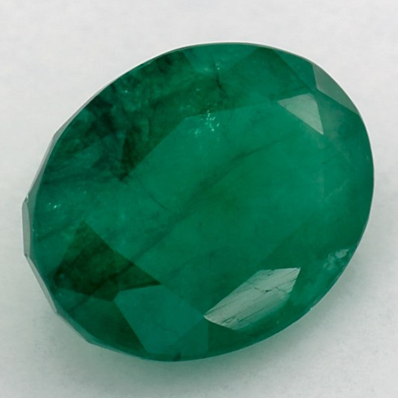 3.03 Carat Oval Natural Green Emerald