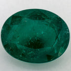 4.11 Carat Oval Natural Green Emerald