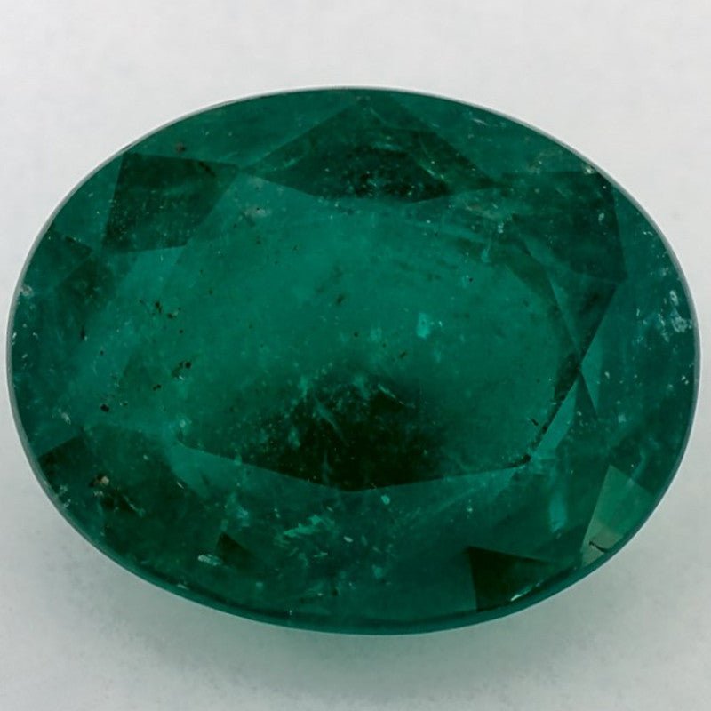 4.11 Carat Oval Natural Green Emerald