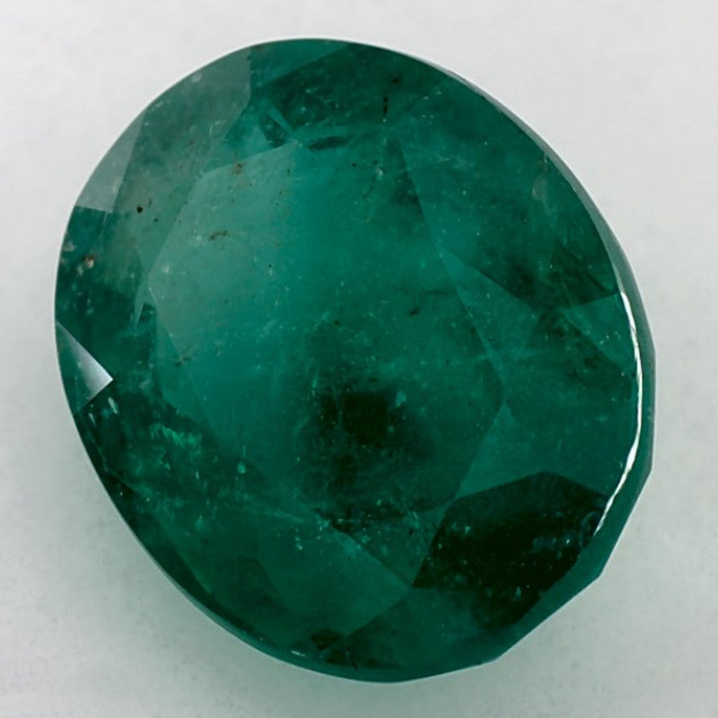 4.11 Carat Oval Natural Green Emerald