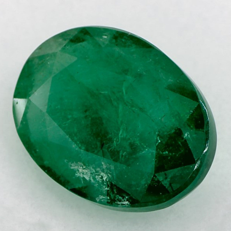 4.80 Carat Oval Natural Green Emerald