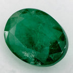 4.80 Carat Oval Natural Green Emerald
