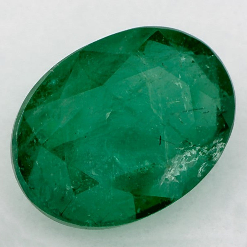 4.80 Carat Oval Natural Green Emerald