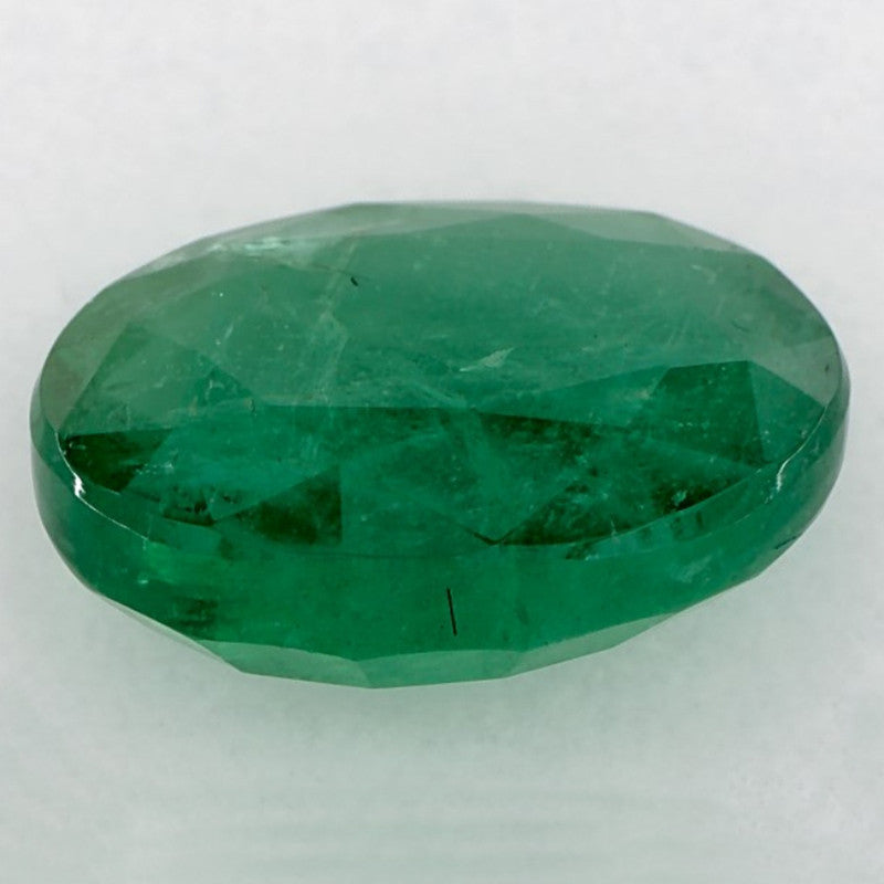 4.80 Carat Oval Natural Green Emerald
