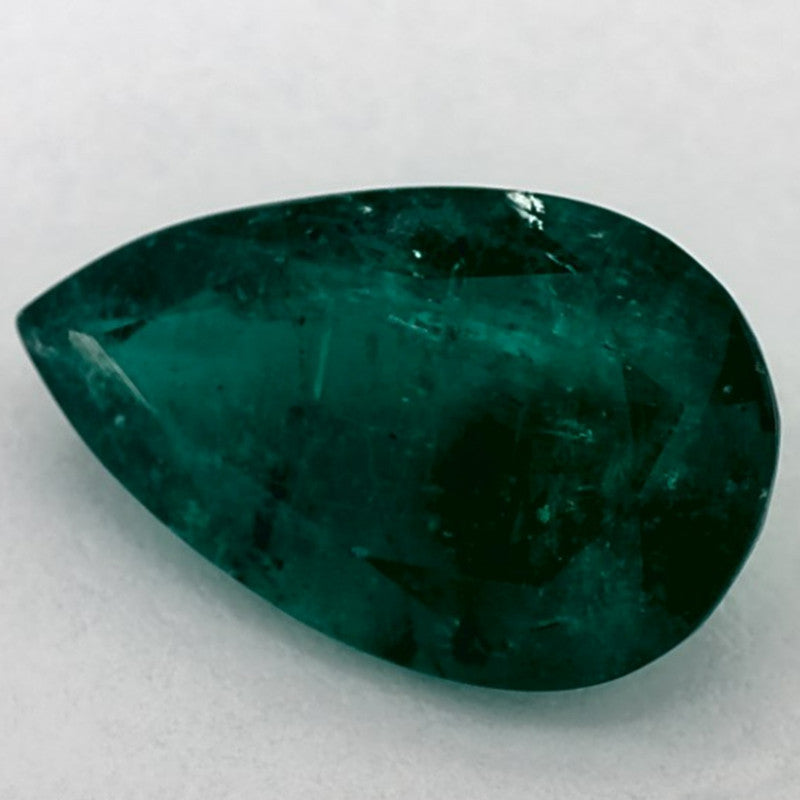 4.22 Carat Pear Natural Green Emerald