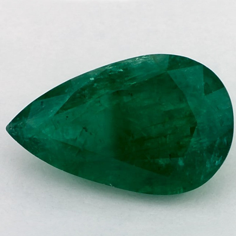 4.88 Carat Pear Natural Green Emerald