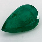 4.88 Carat Pear Natural Green Emerald