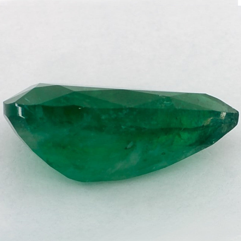 4.88 Carat Pear Natural Green Emerald