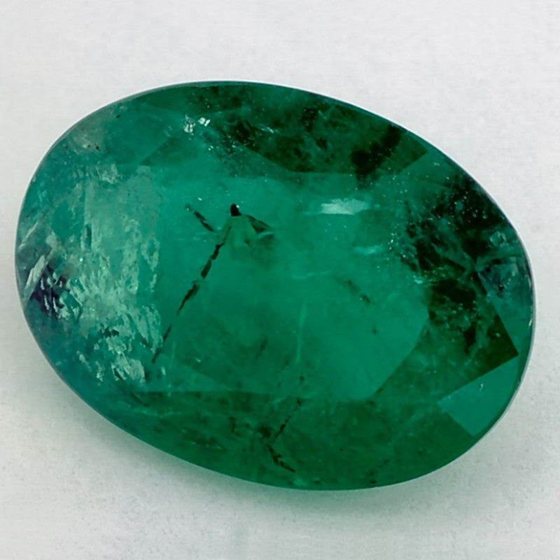 4.01 Carat Oval Natural Green Emerald