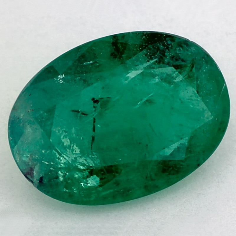 4.01 Carat Oval Natural Green Emerald