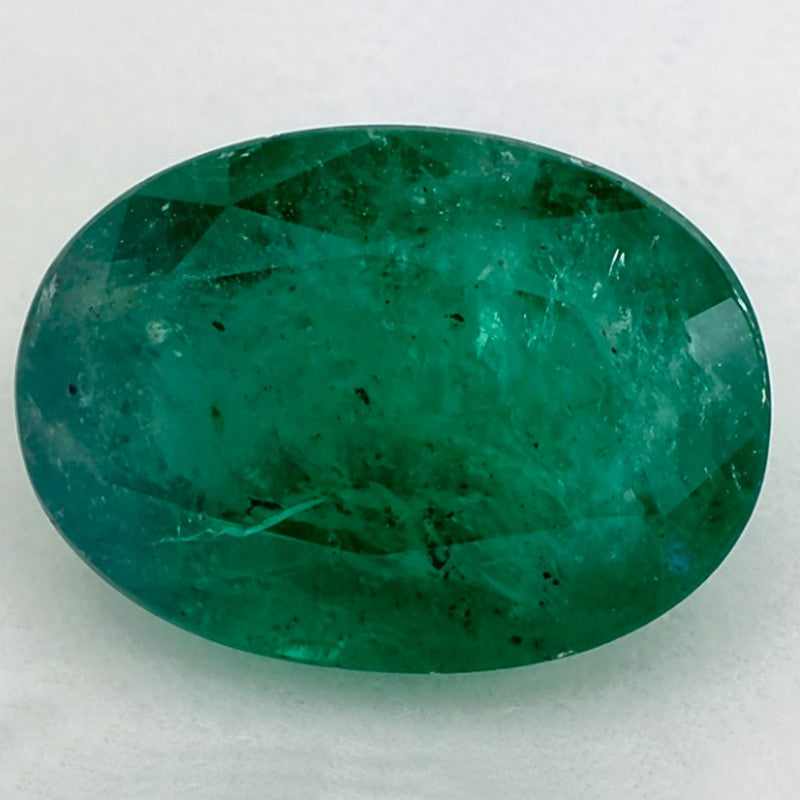 5.12 Carat Oval Natural Green Emerald