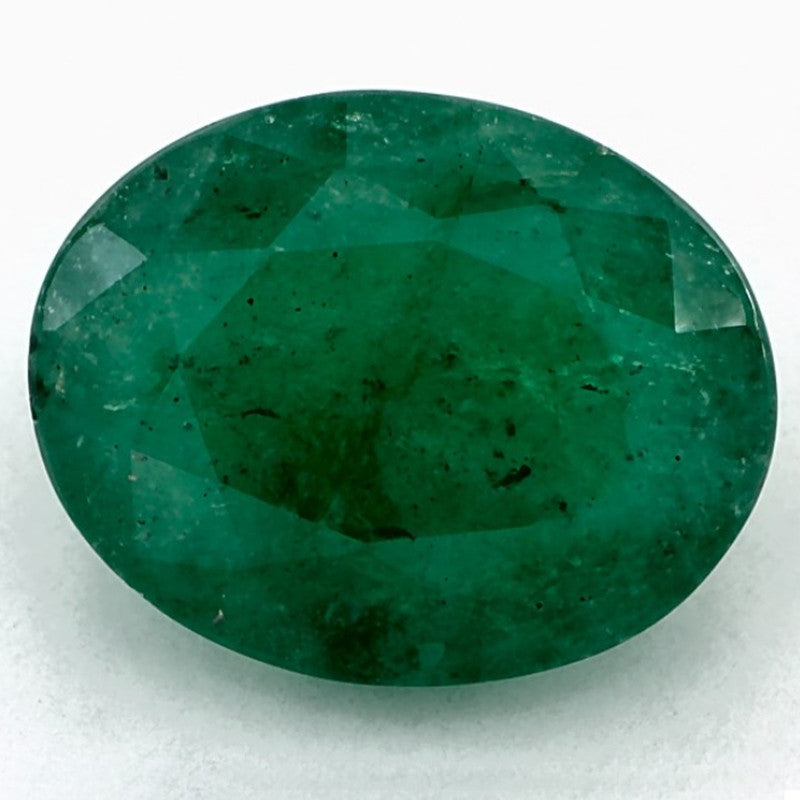 2.60 Carat Oval Natural Green Emerald