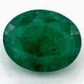 2.60 Carat Oval Natural Green Emerald