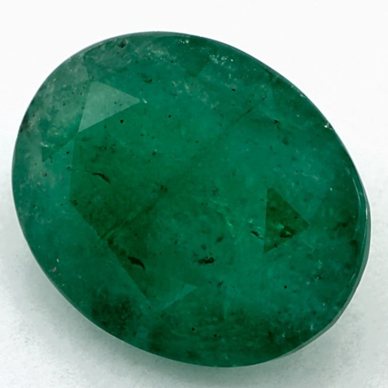 2.60 Carat Oval Natural Green Emerald