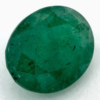 2.60 Carat Oval Natural Green Emerald