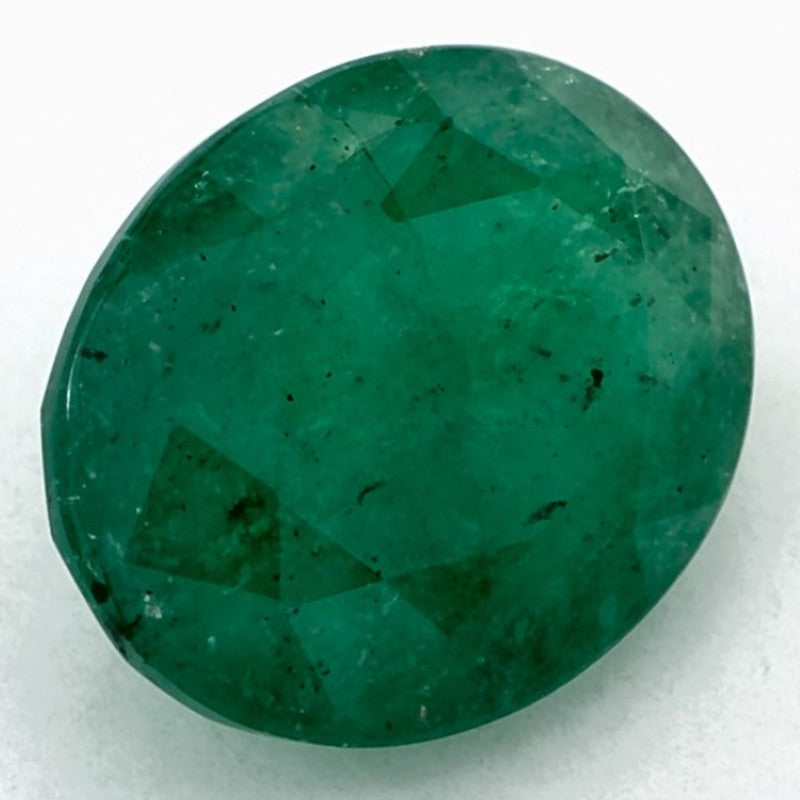 2.60 Carat Oval Natural Green Emerald