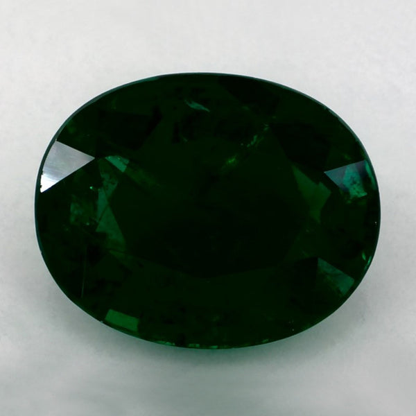 5.96 Carat Oval Natural Green Emerald