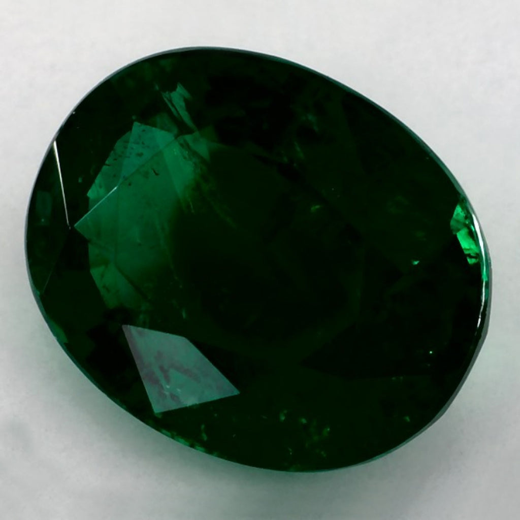 5.96 Carat Oval Natural Green Emerald