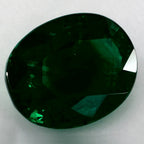 5.96 Carat Oval Natural Green Emerald