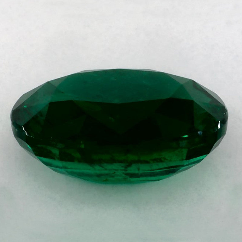 5.96 Carat Oval Natural Green Emerald