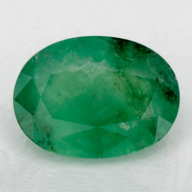 1.03 Carat Oval Natural Green Emerald