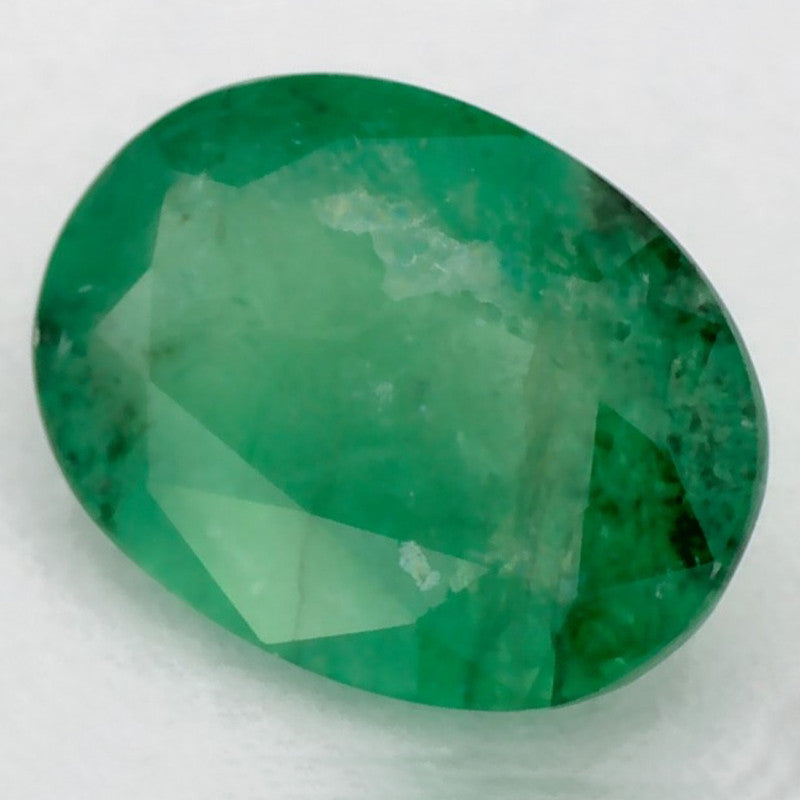 1.03 Carat Oval Natural Green Emerald