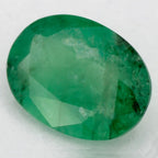 1.03 Carat Oval Natural Green Emerald