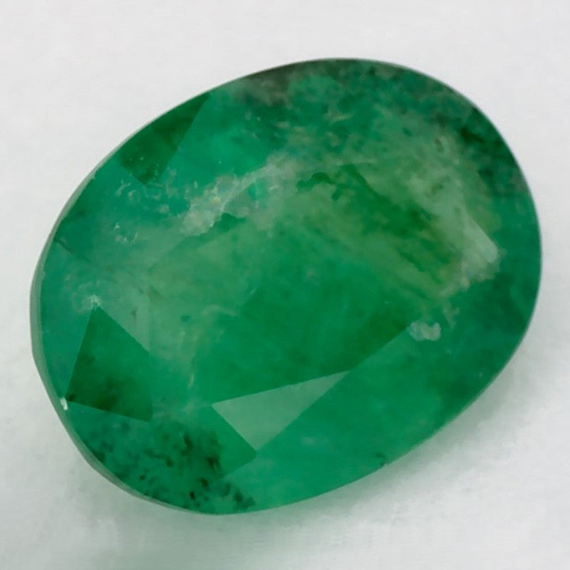 1.03 Carat Oval Natural Green Emerald