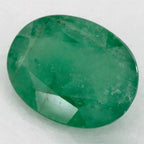 1.06 Carat Oval Natural Green Emerald