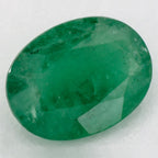 1.06 Carat Oval Natural Green Emerald