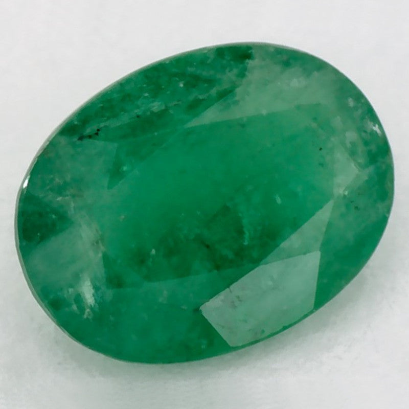 1.06 Carat Oval Natural Green Emerald