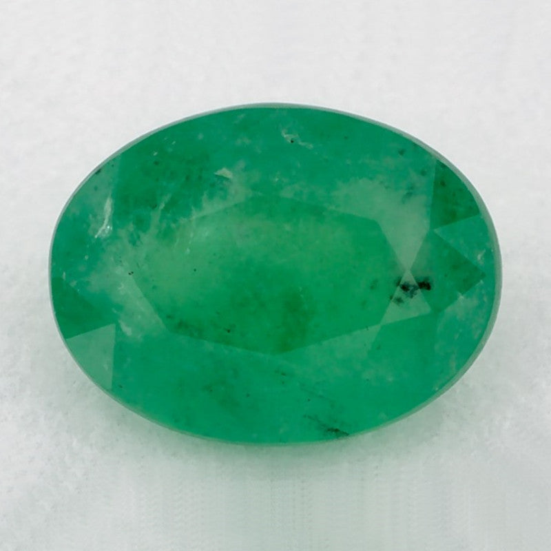 1.19 Carat Oval Natural Green Emerald