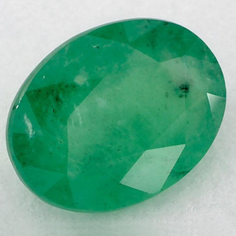 1.19 Carat Oval Natural Green Emerald