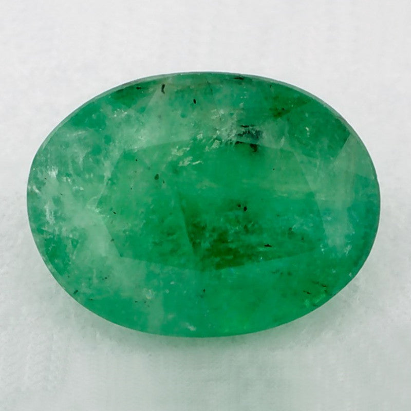 1.20 Carat Oval Natural Green Emerald