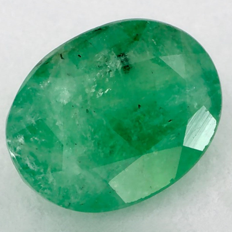 1.20 Carat Oval Natural Green Emerald