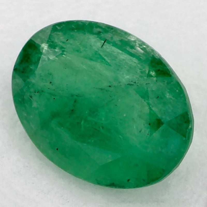 1.08 Carat Oval Natural Green Emerald