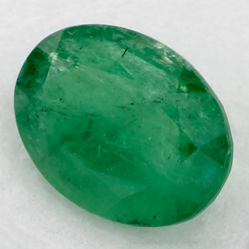 1.08 Carat Oval Natural Green Emerald