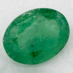 1.08 Carat Oval Natural Green Emerald
