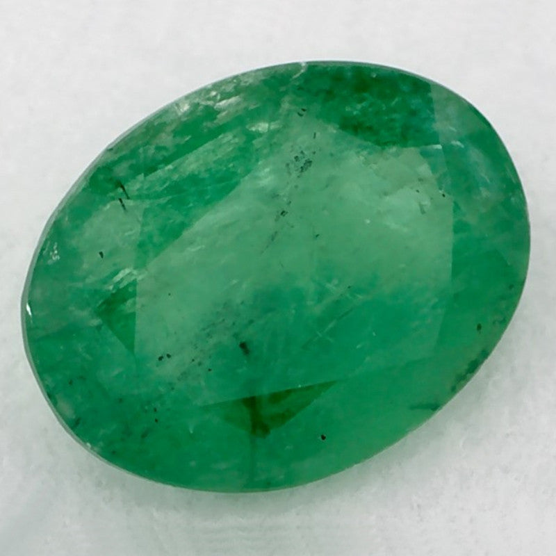 1.08 Carat Oval Natural Green Emerald