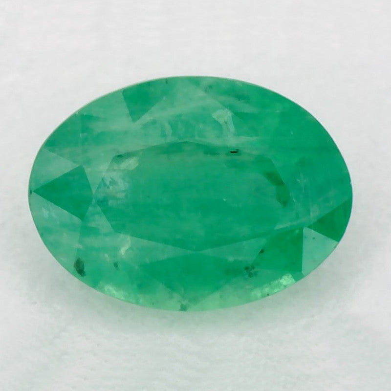 1.09 Carat Oval Natural Green Emerald