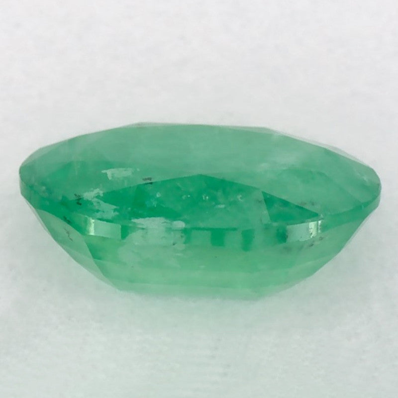 1.09 Carat Oval Natural Green Emerald