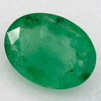 1.05 Carat Oval Natural Green Emerald