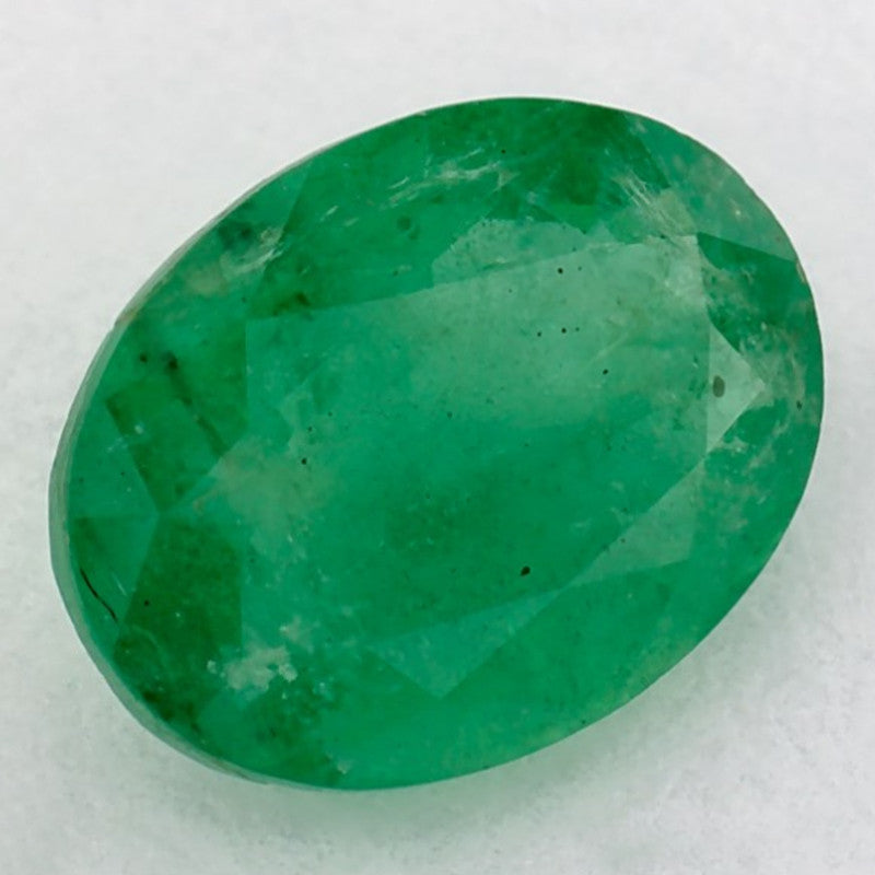 1.05 Carat Oval Natural Green Emerald