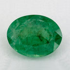 1.06 Carat Oval Natural Green Emerald